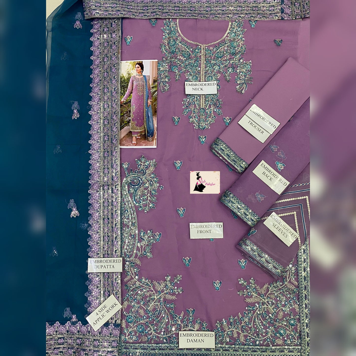 Akbar Aslam Organza Fancy