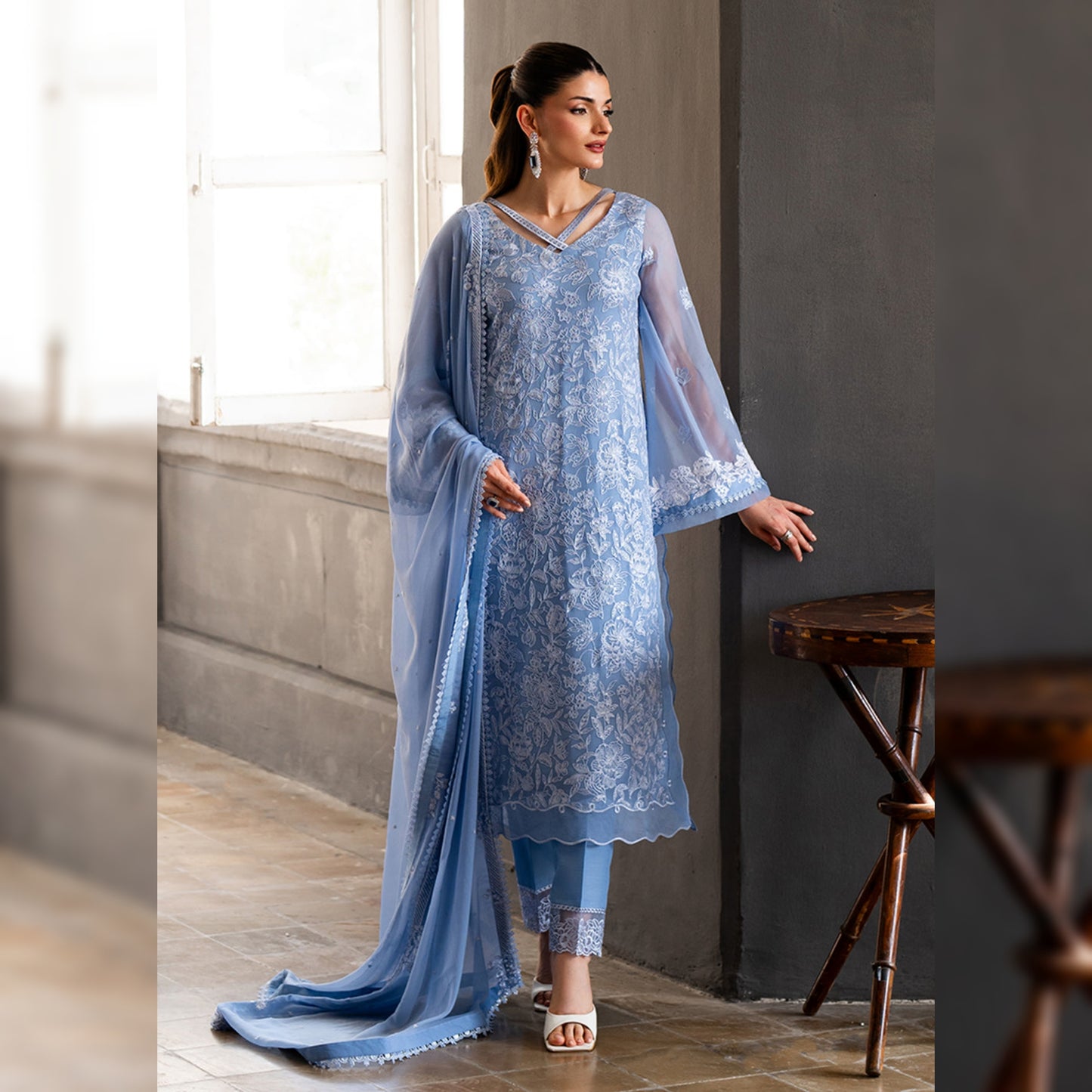 Azure Chiffon Fancy