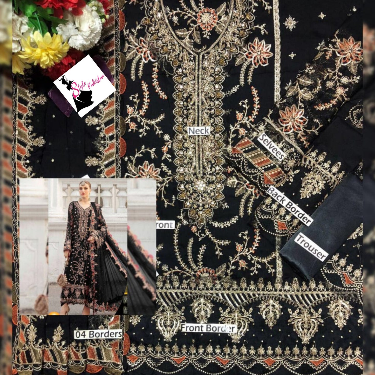 Maria B Chiffon Fancy