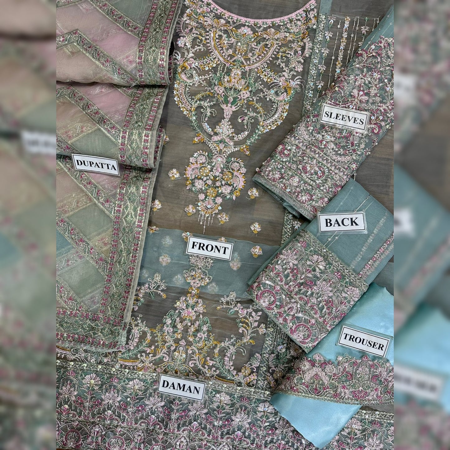 Kanwal Malik Organza Fancy