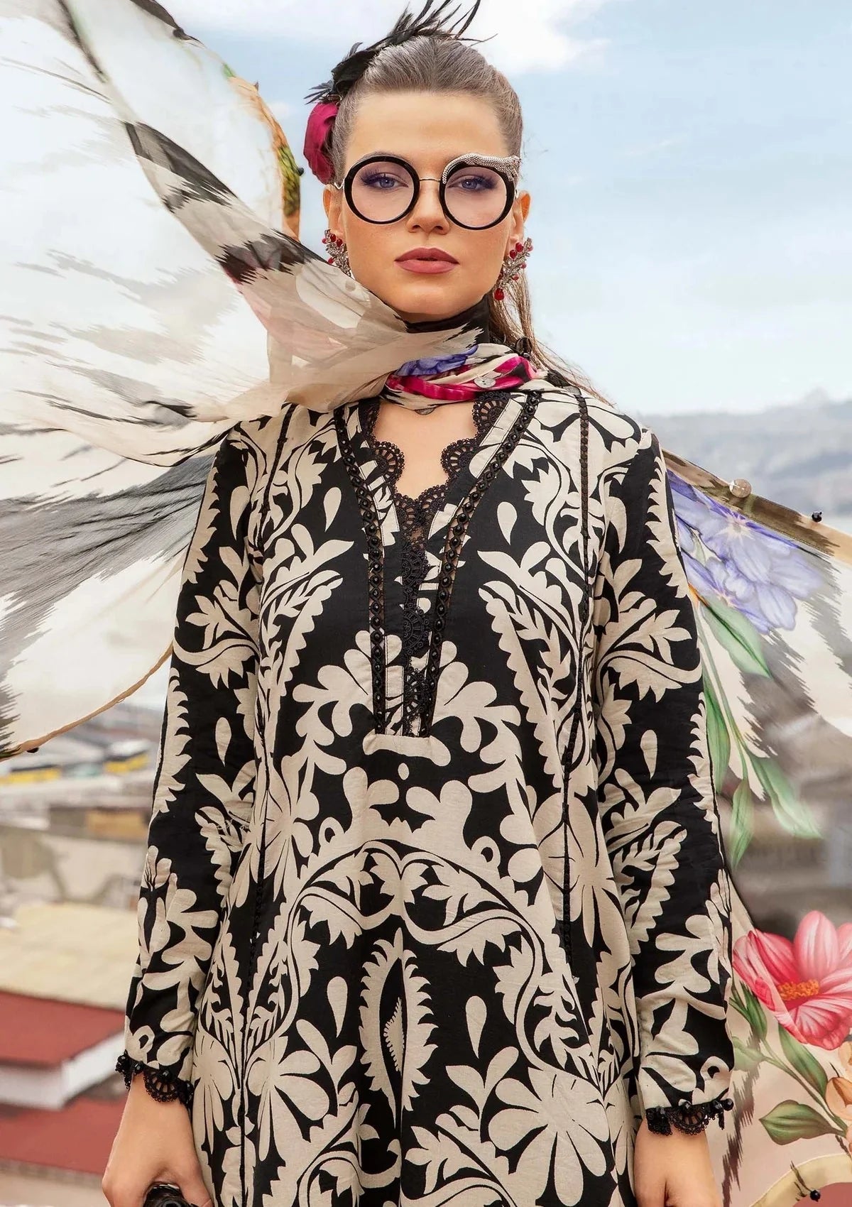 M Print Lawn Fancy