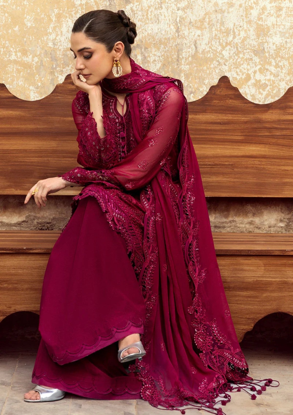 Qalamkar Chiffon Fancy