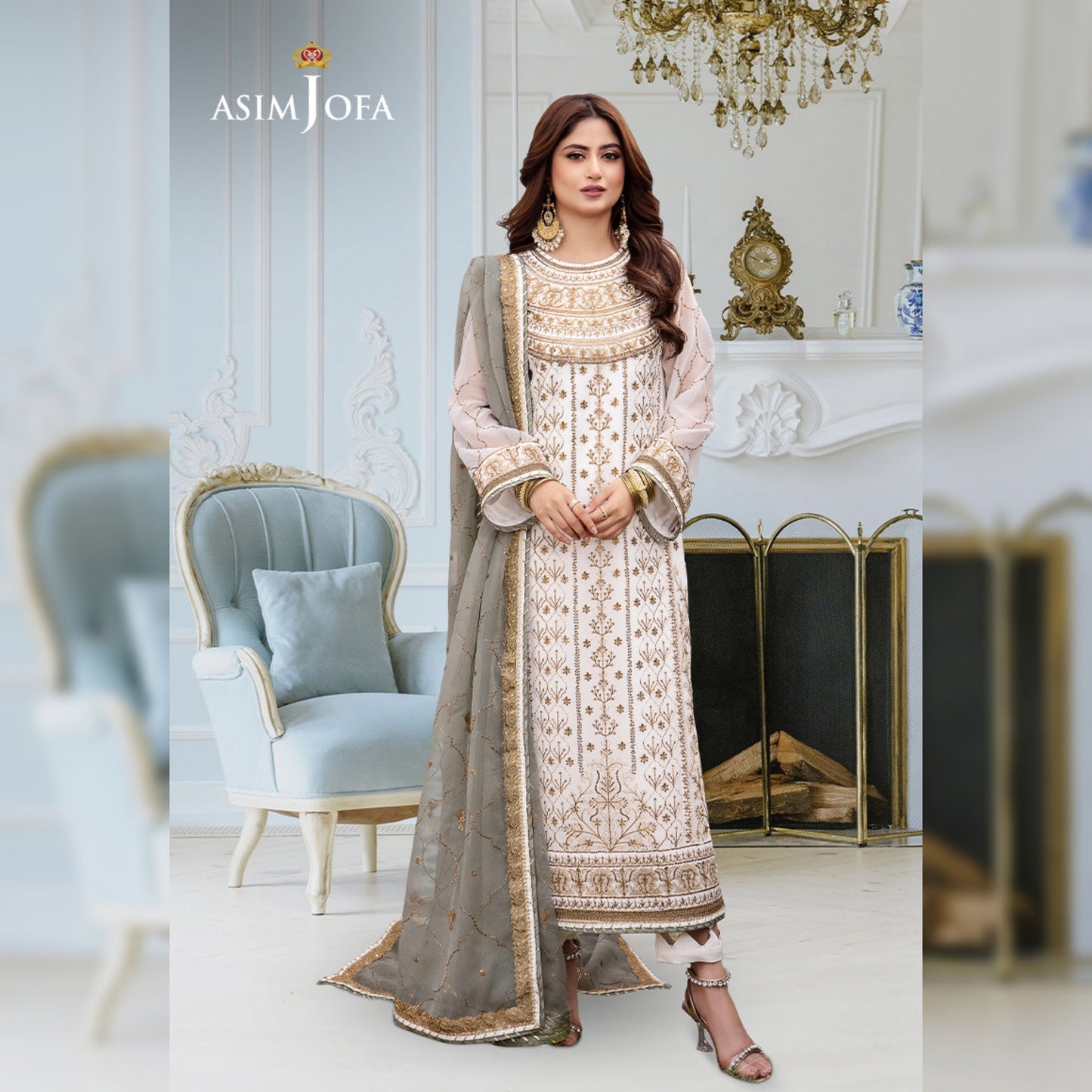 Asim Jofa Chiffon Fancy