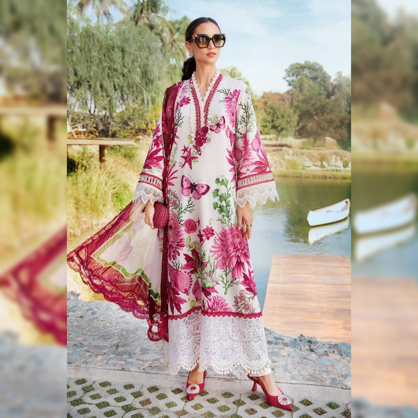 M Print Lawn Fancy