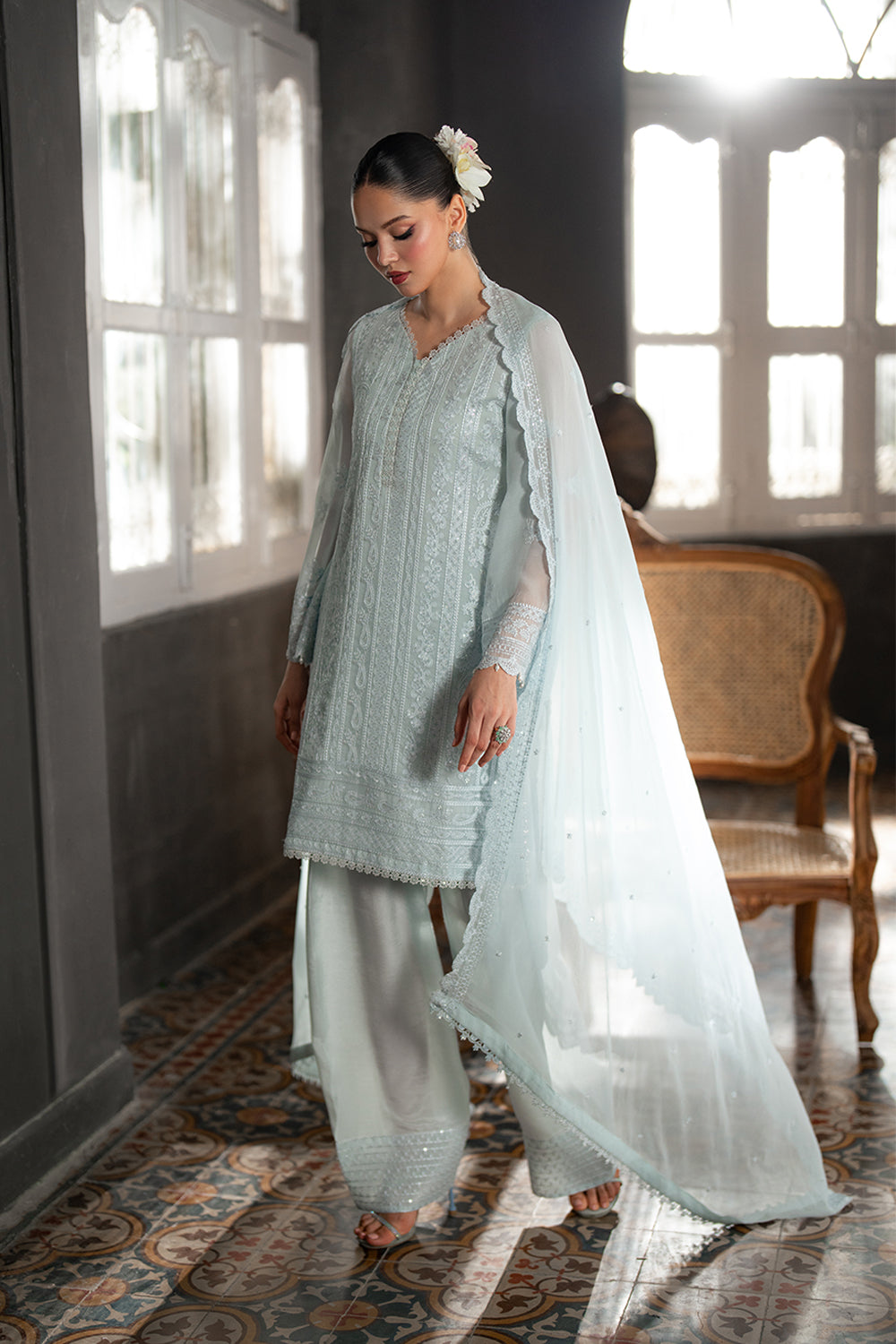 Azure Chiffon Fancy