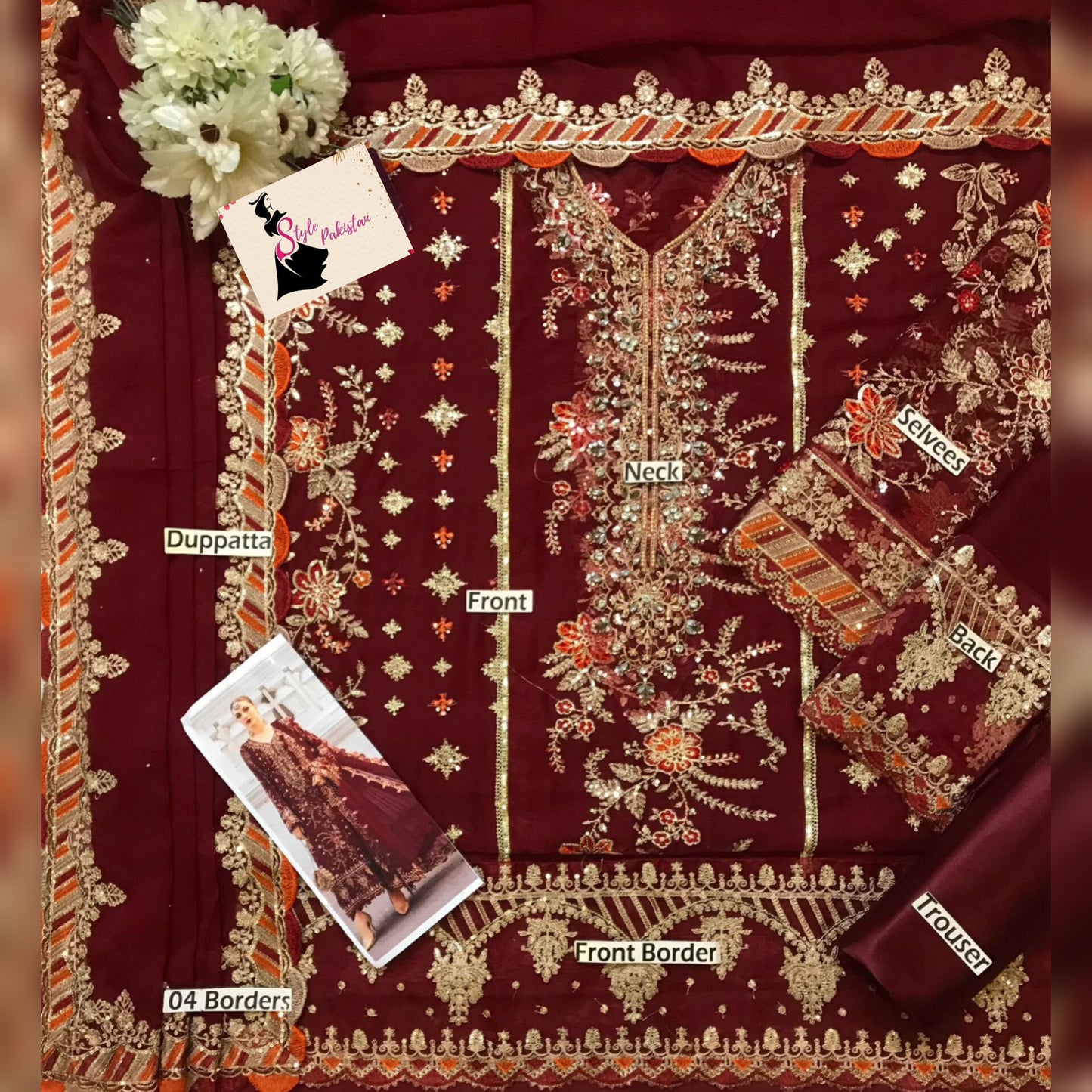 Maria B Chiffon Fancy