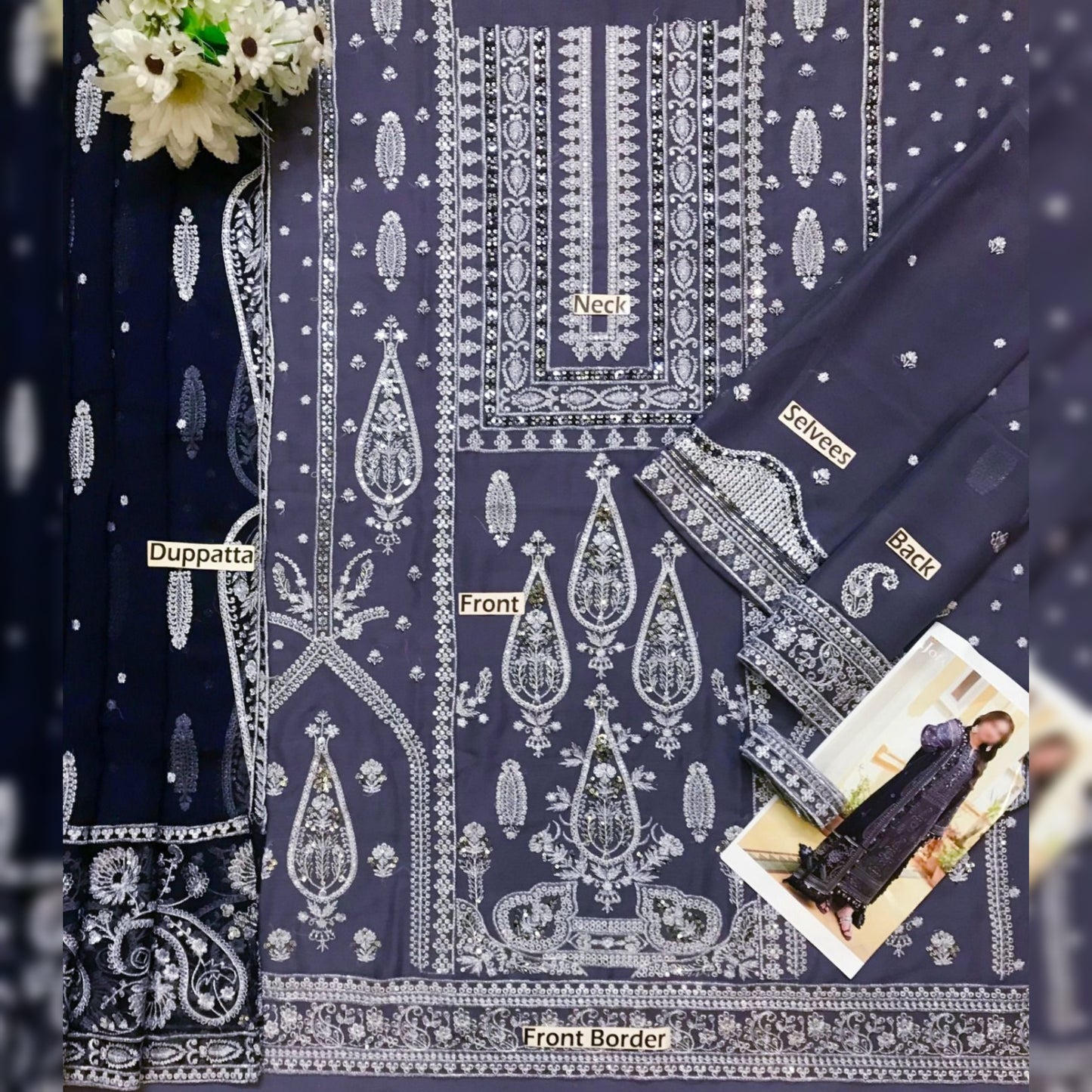 Asim Jofa Chiffon Fancy