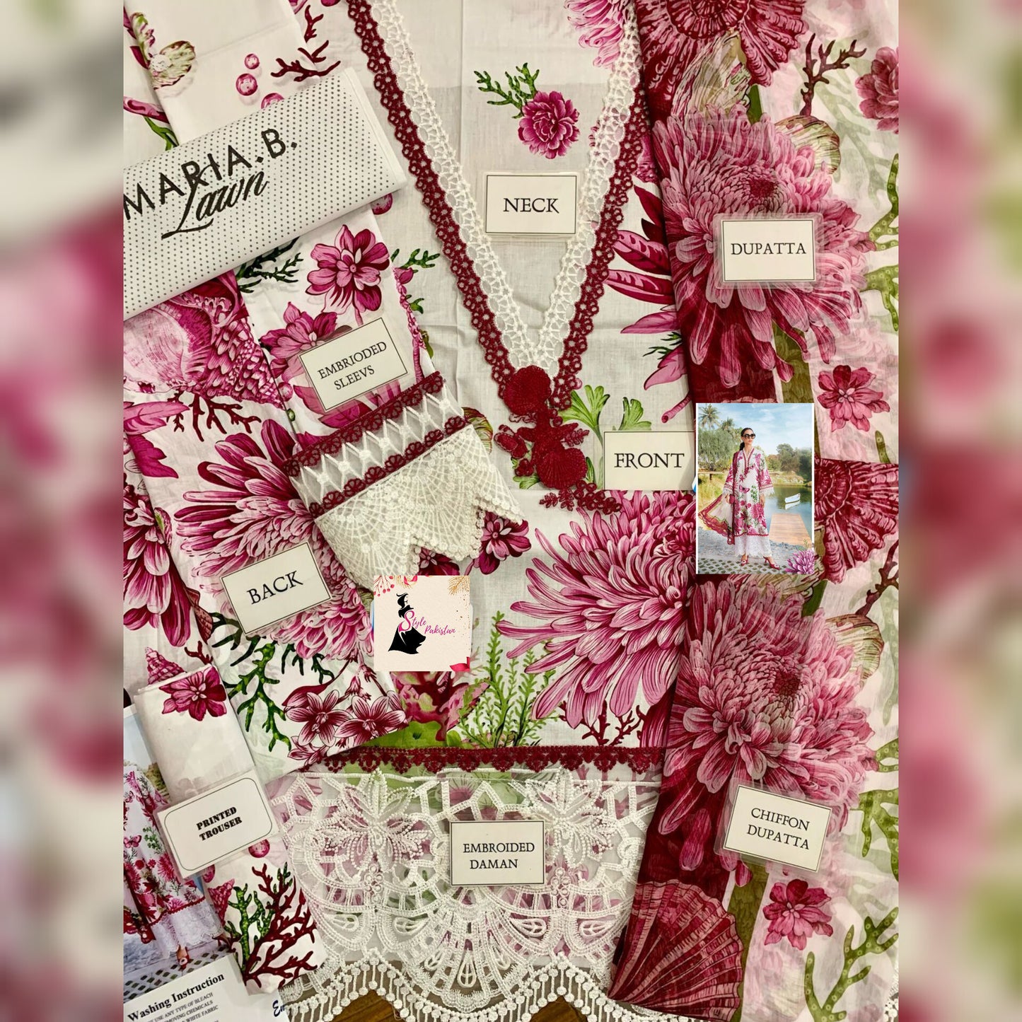M Print Lawn Fancy