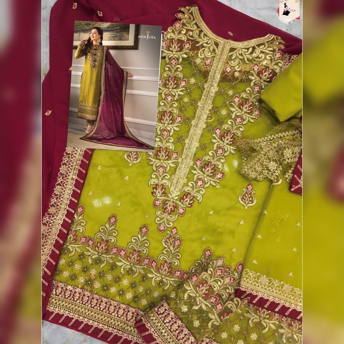 Asim Jofa Chiffon Fancy