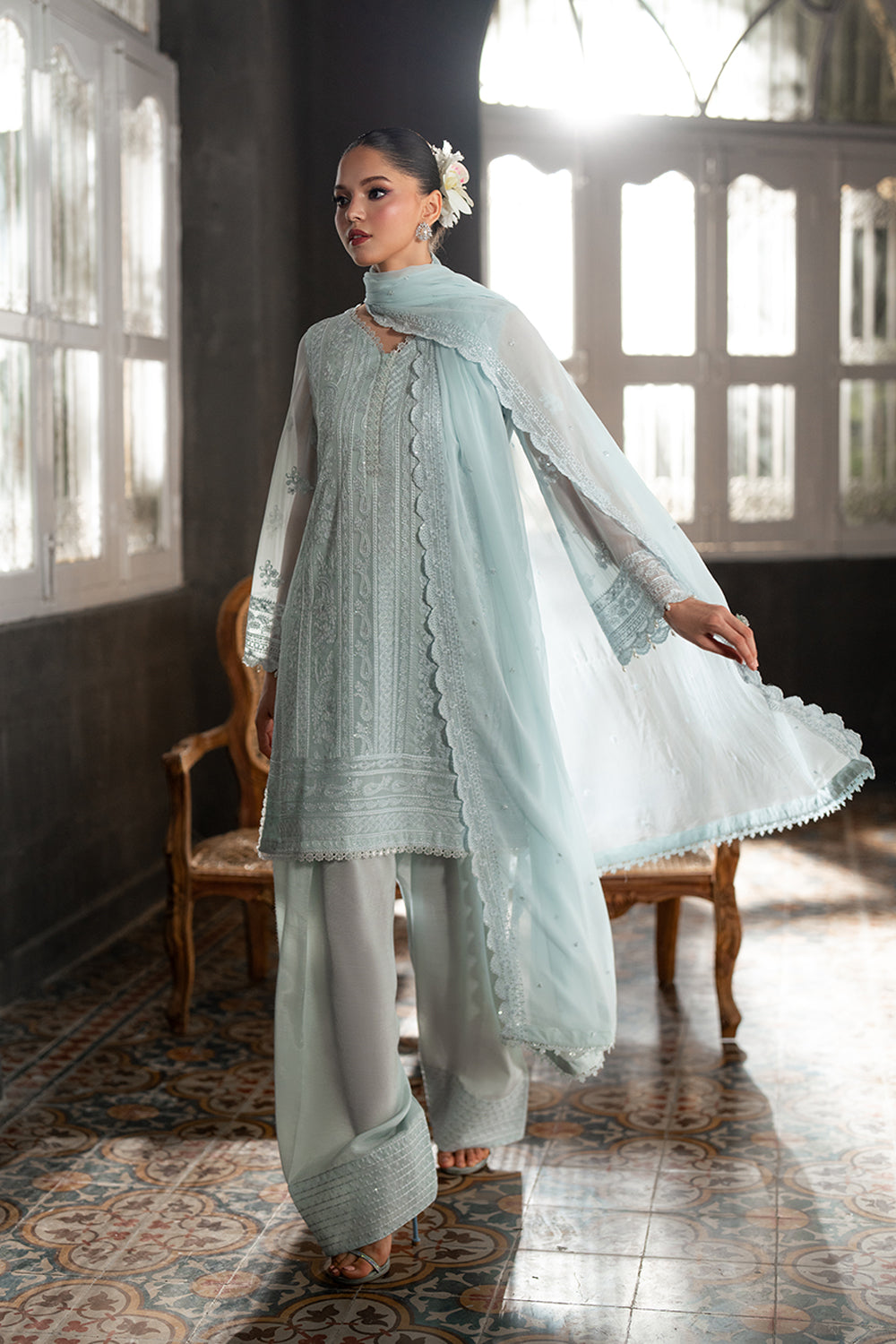 Azure Chiffon Fancy