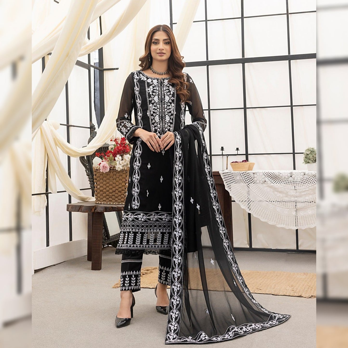 Cyanic Chiffon Fancy