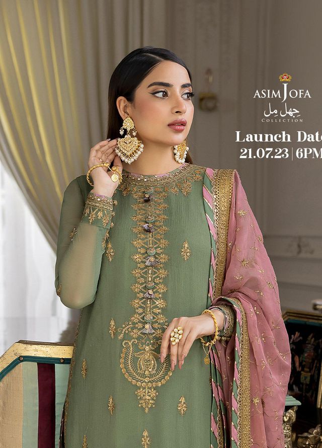 Asim Jofa Chiffon Fancy