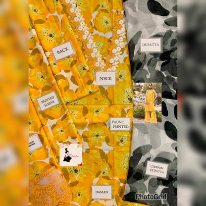 M Print Lawn Fancy