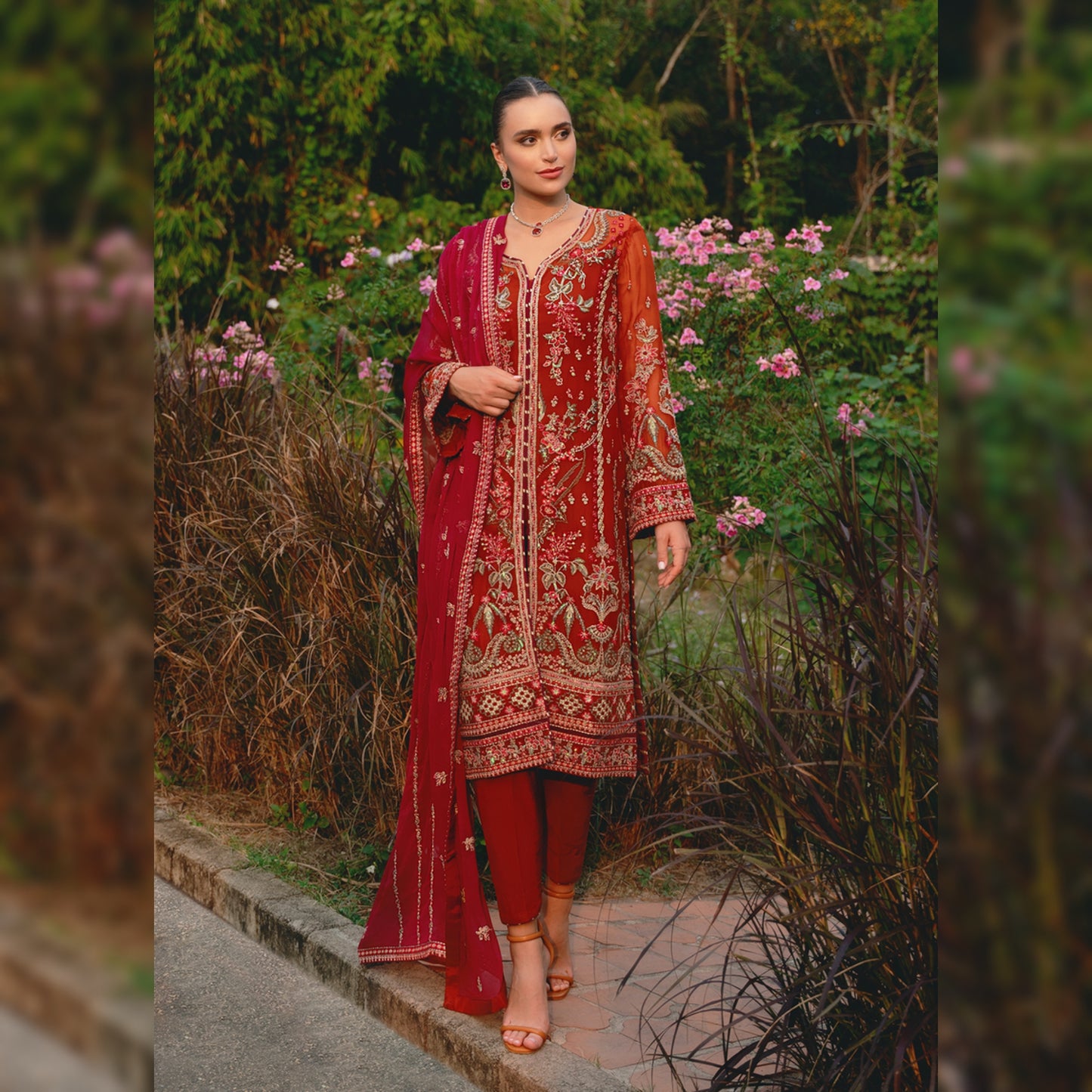 Gulaal Chiffon Fancy