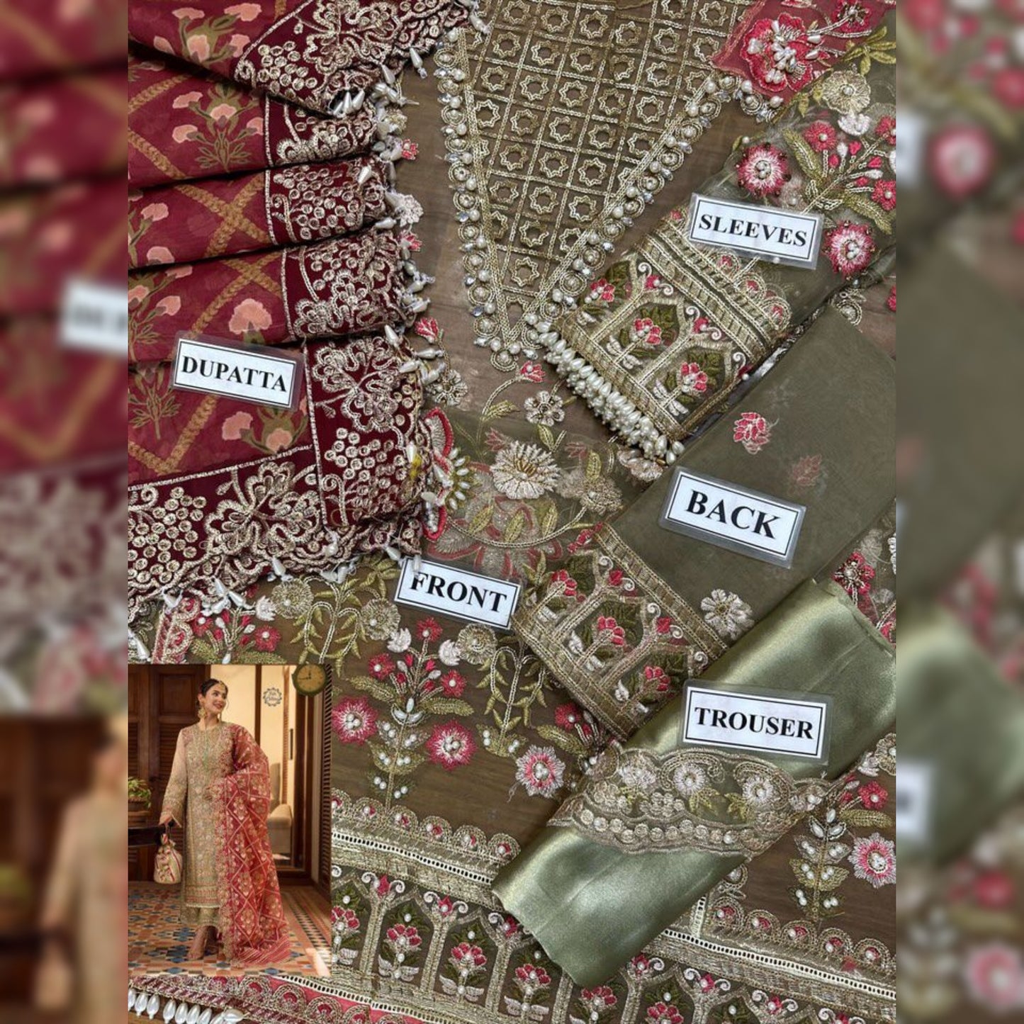 Crimson Organza Fancy
