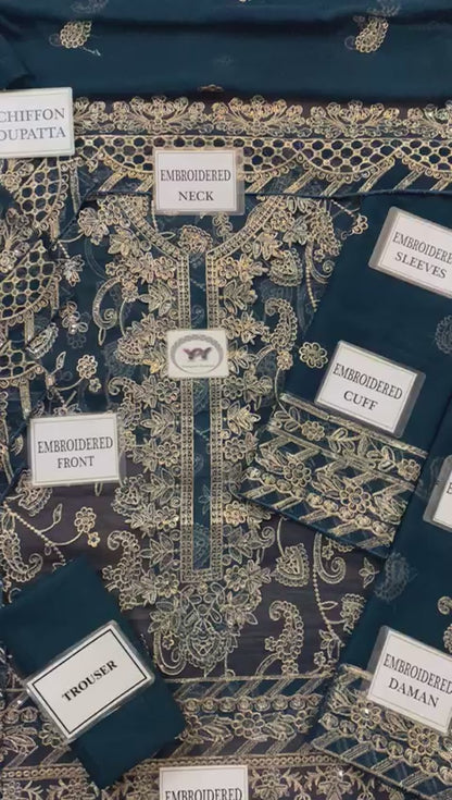 Asim Jofa Chiffon Fancy