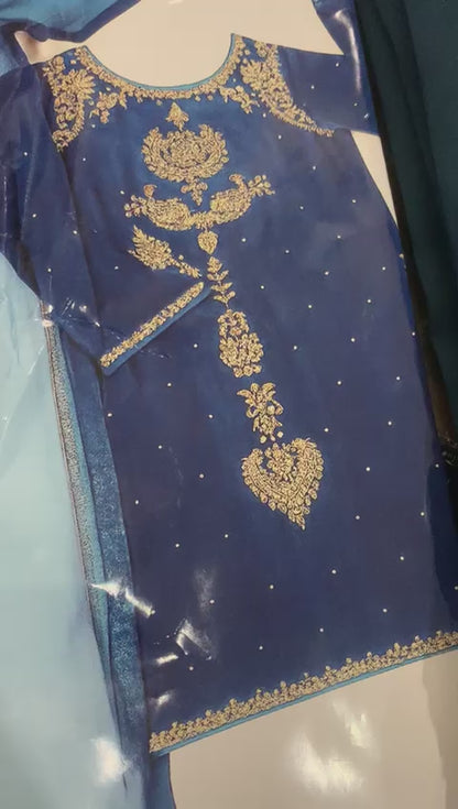 Agha Noor Velvet Fancy