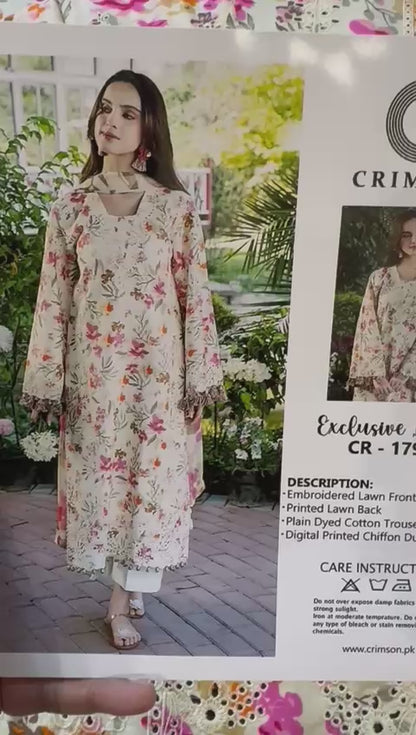 Crimson Lawn Fancy