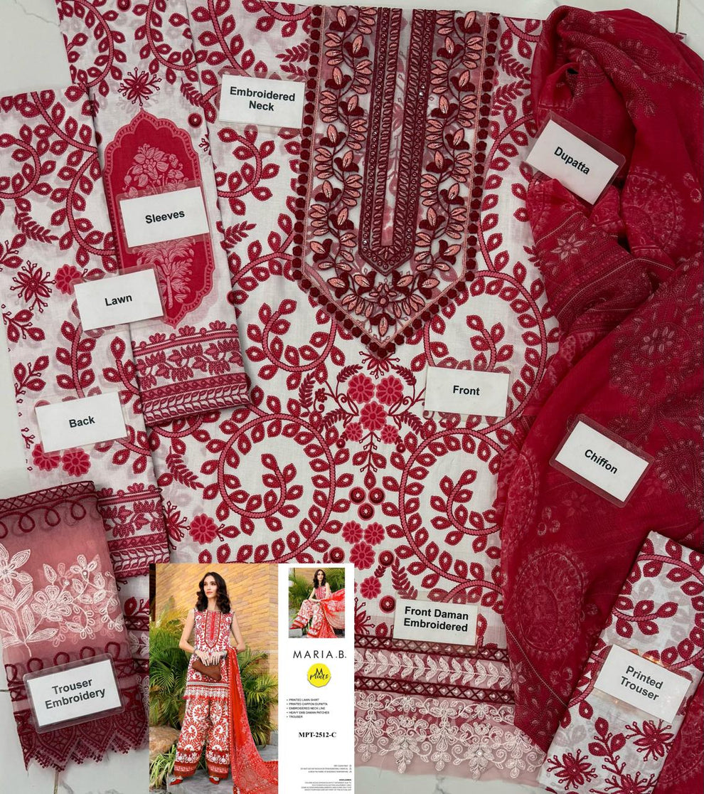 M Print Lawn Fancy