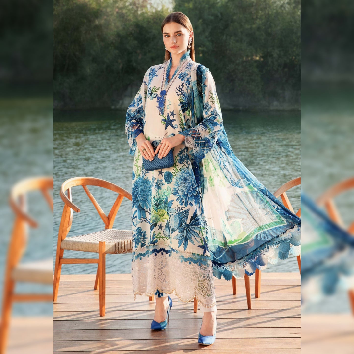 M Print Lawn Fancy