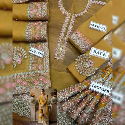 Hussain Rehar Organza Fancy