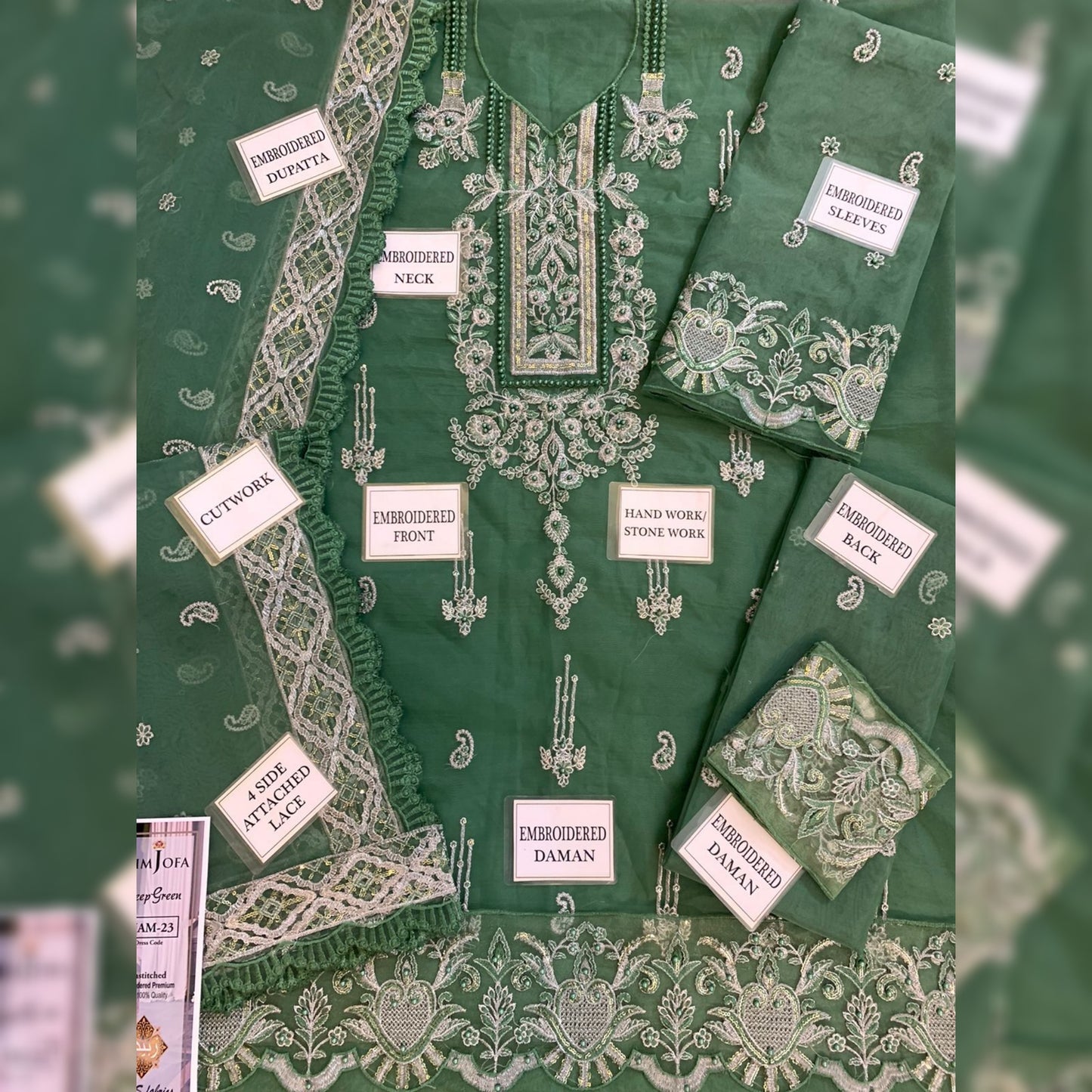 Asim Jofa Organza Fancy