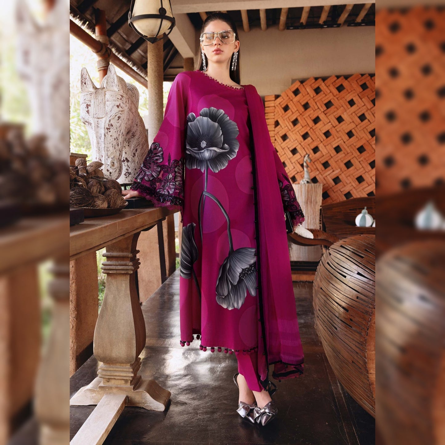 M Print Lawn Fancy