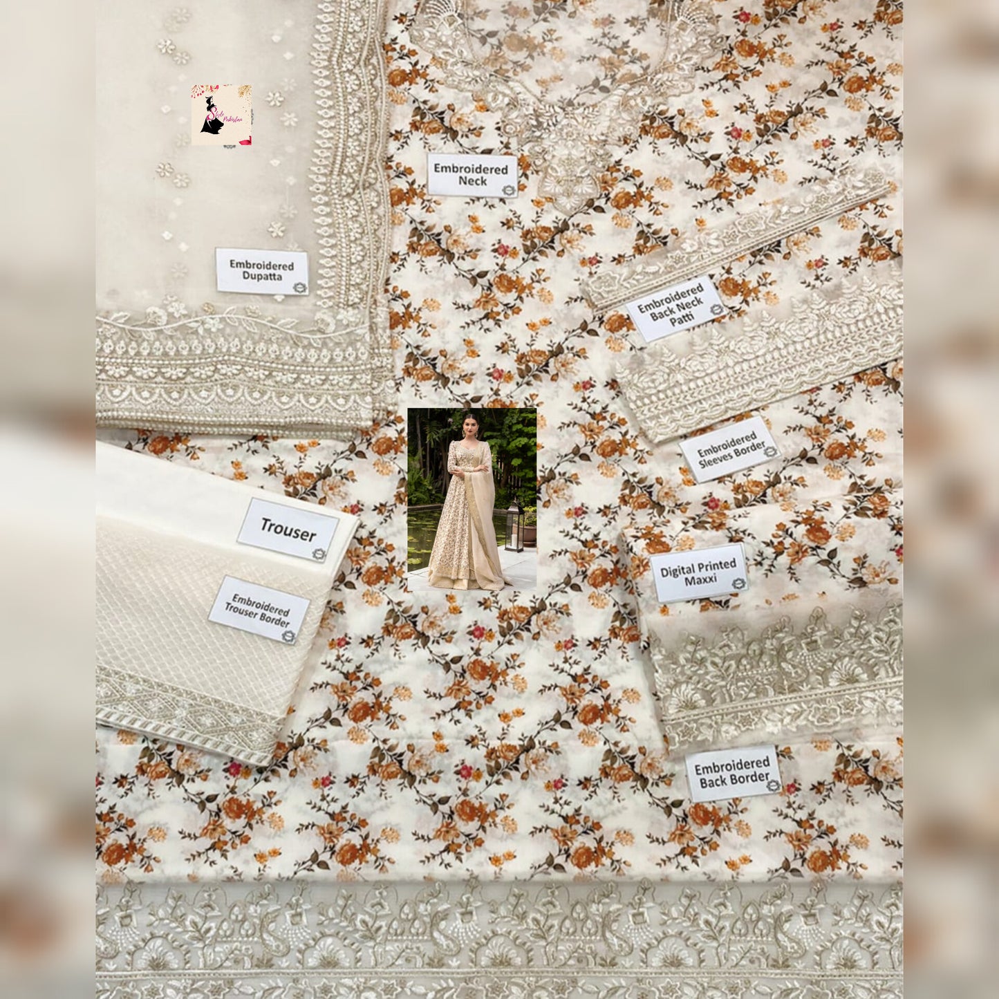 Faiza Saqlain Lawn Fancy