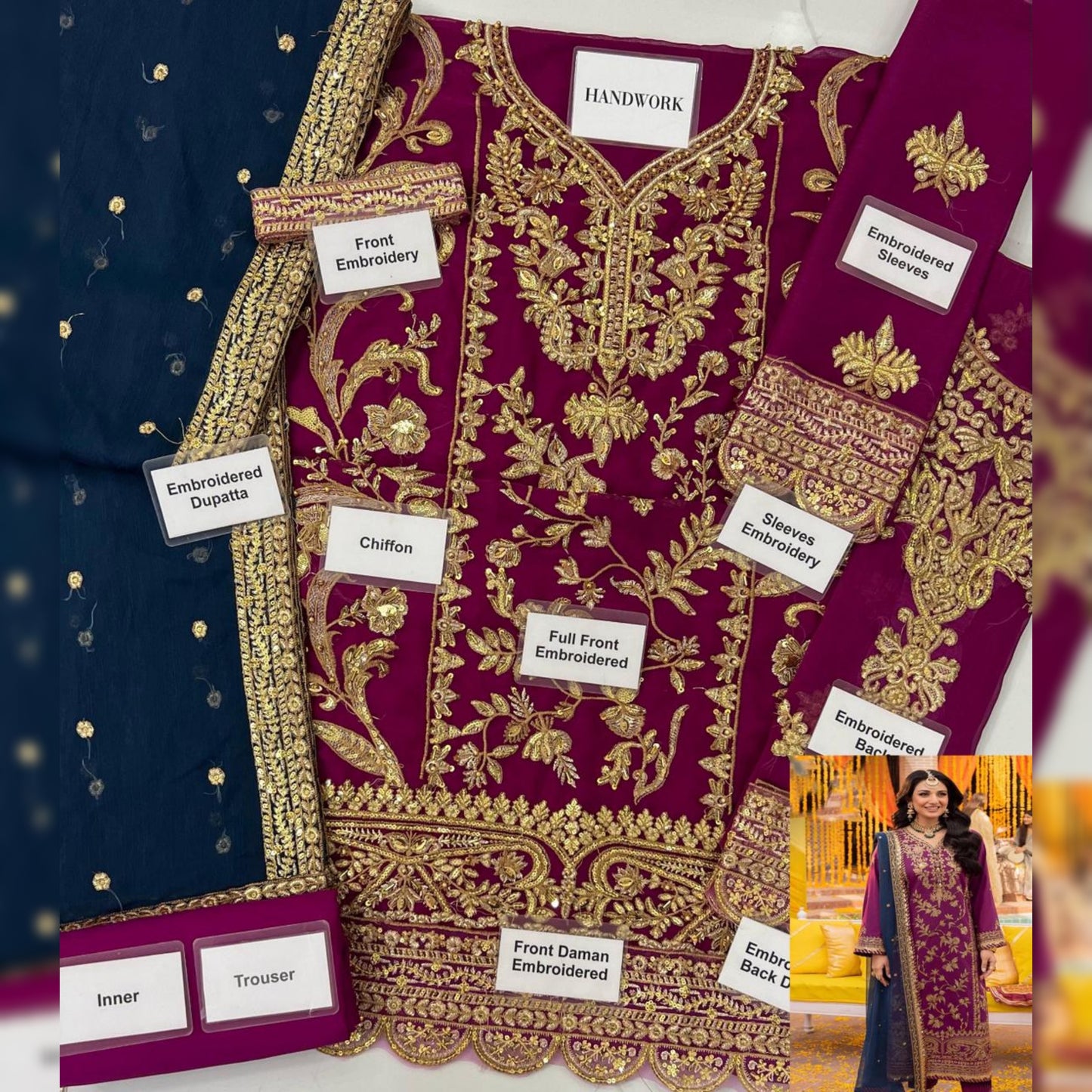 Asim Jofa Chiffon Fancy