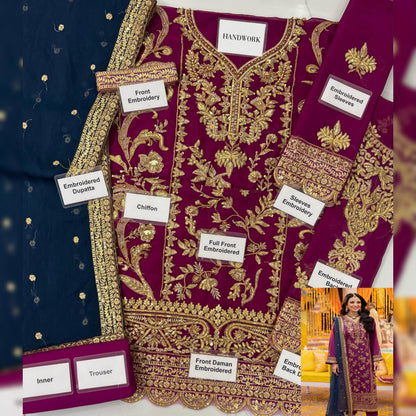 Asim Jofa Chiffon Fancy