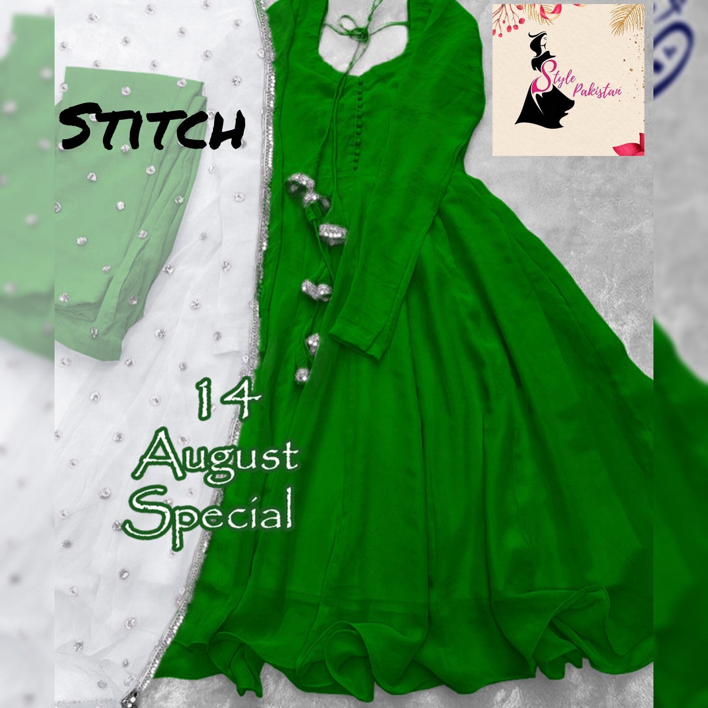 Stitch Azaadi Chiffon Fancy