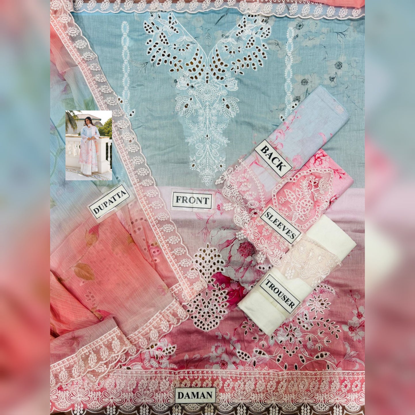 Afrozeh Lawn Fancy