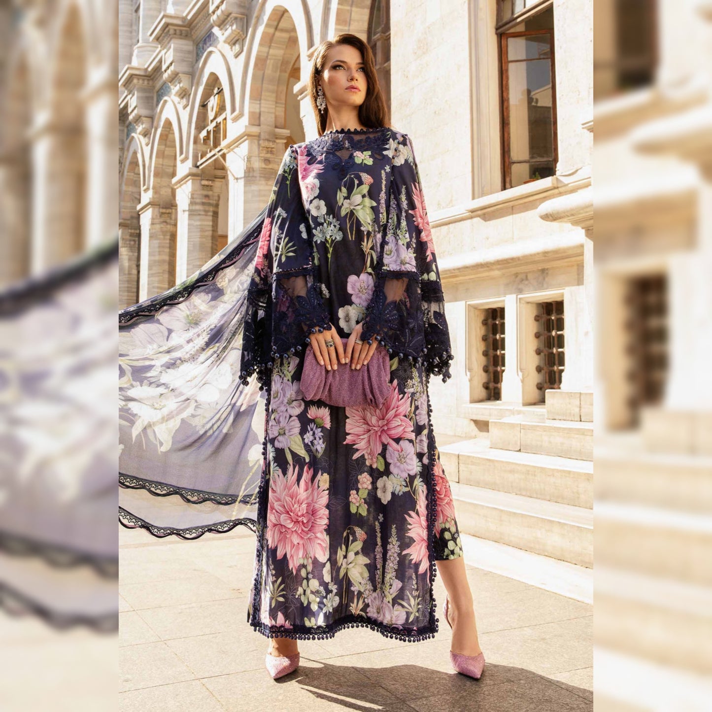 M Print Lawn Fancy