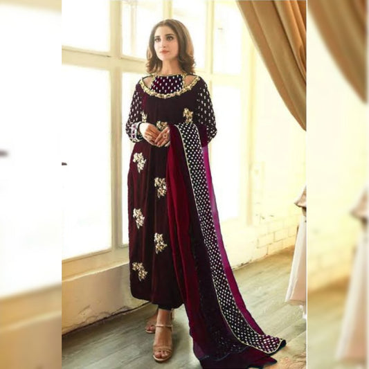 Afrozeh Velvet Fancy