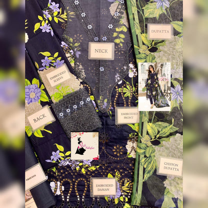 M Print Lawn Fancy