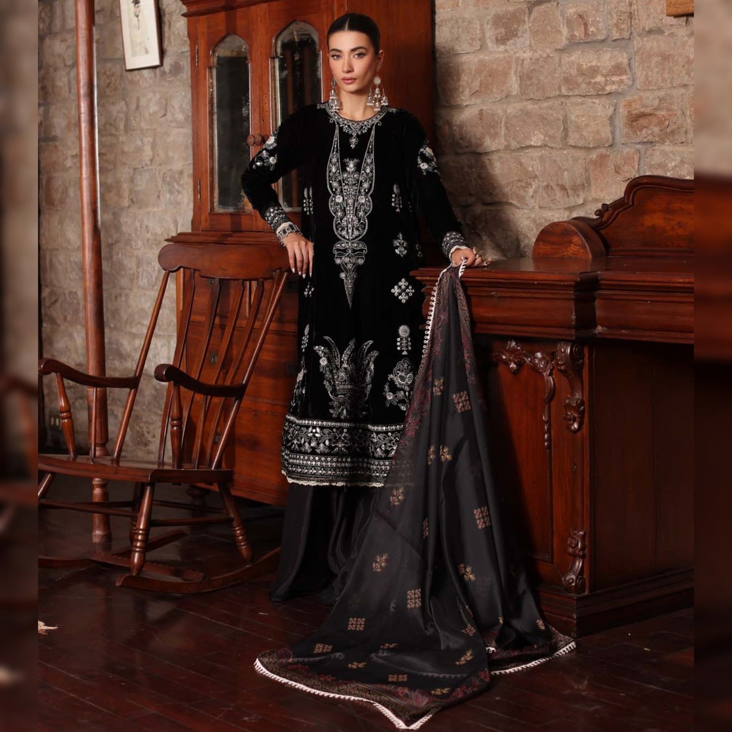 Saadia Asad Velvet Fancy