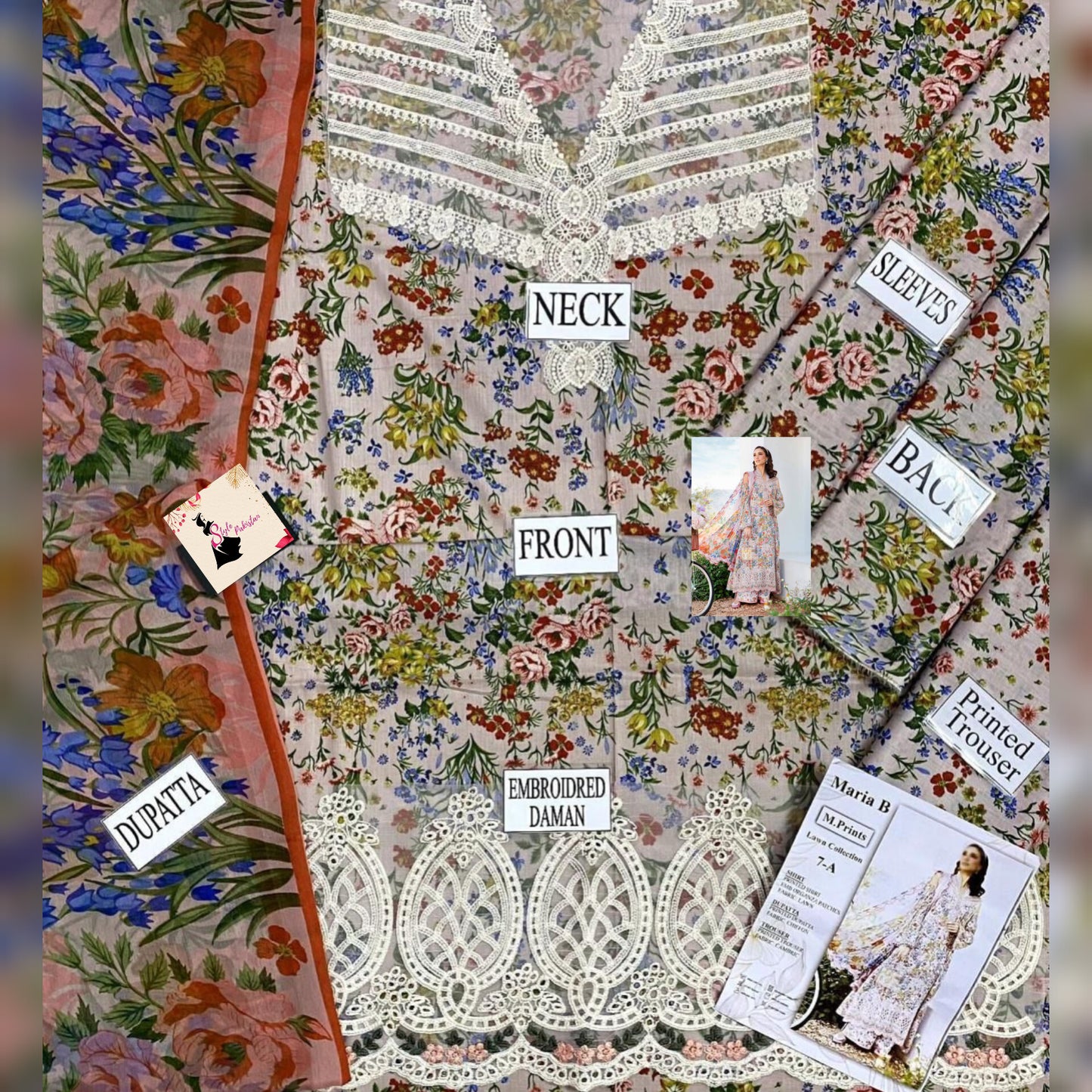 Maria B Lawn Fancy