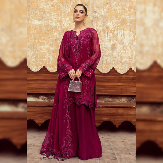 Qalamkar Chiffon Fancy