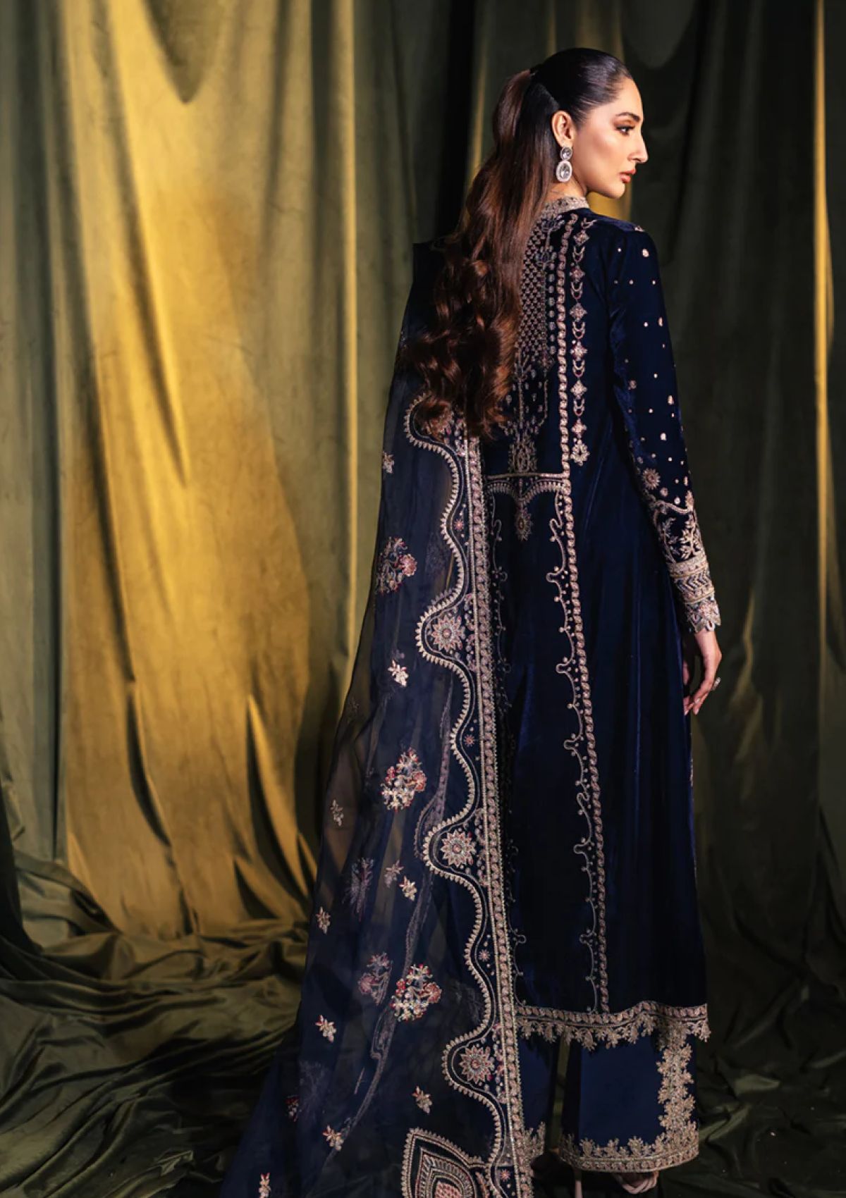 Qalamkar Velvet Fancy