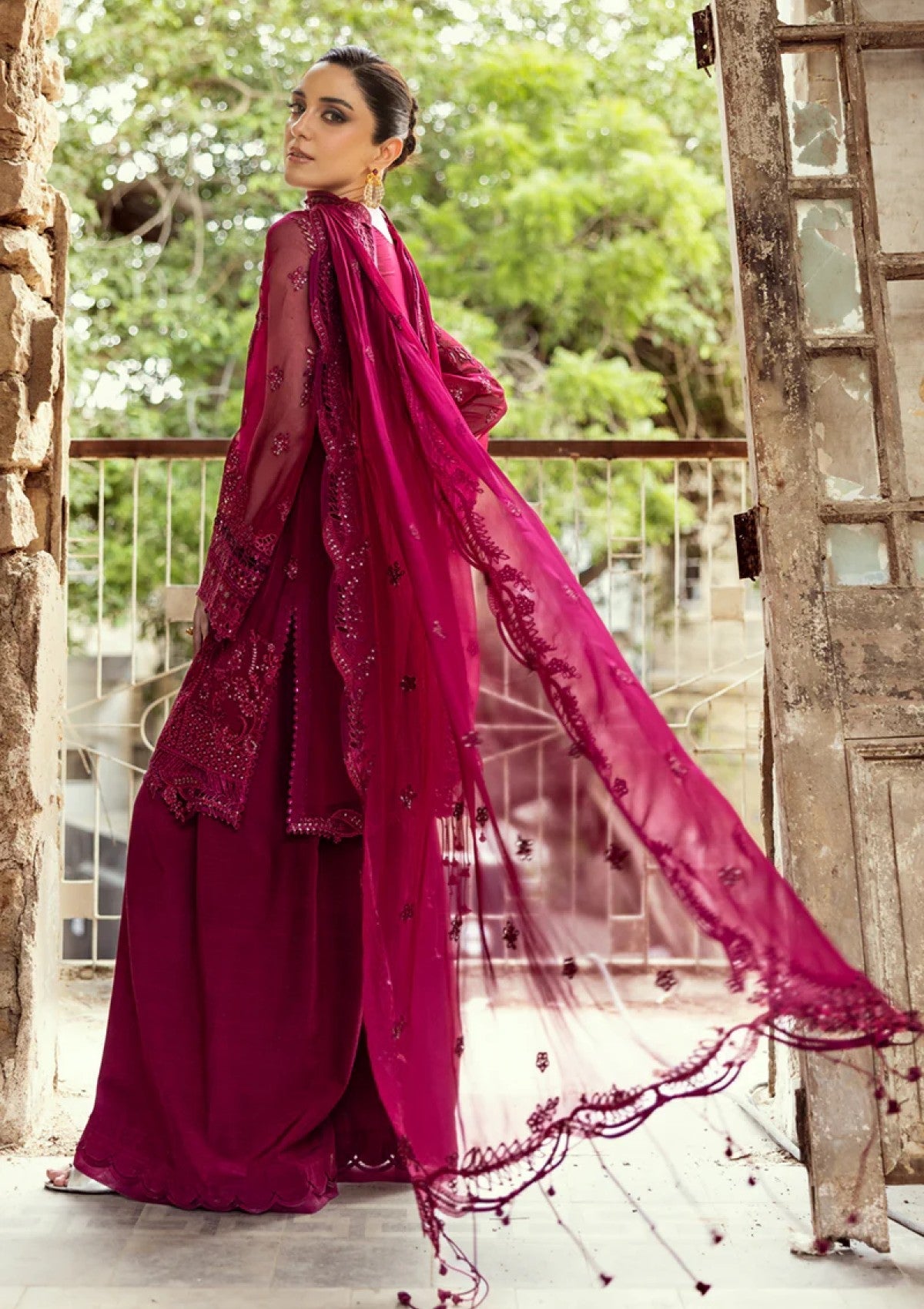 Qalamkar Chiffon Fancy
