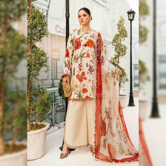 M Print Lawn Fancy