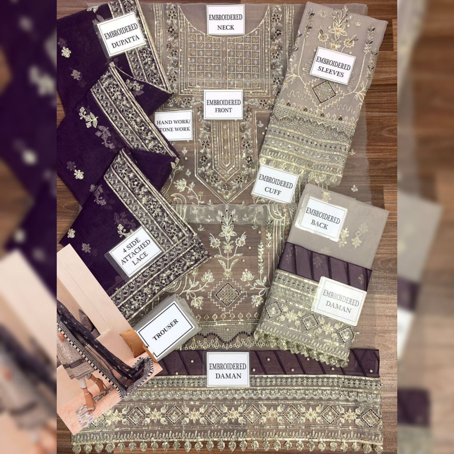 Gulaal Organza Fancy