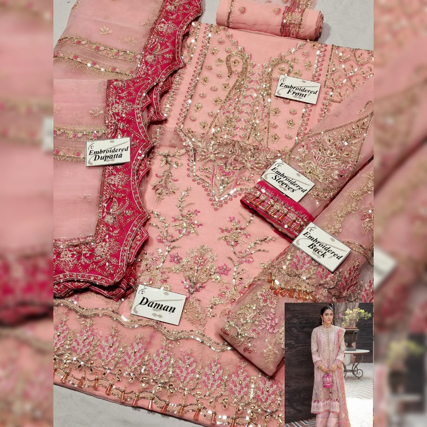 Afrozeh Organza Fancy