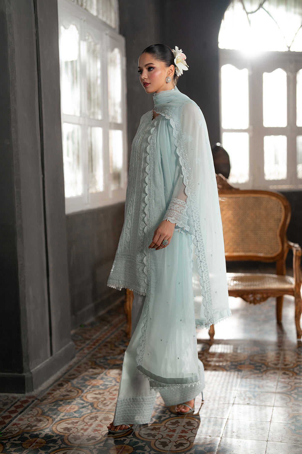 Azure Chiffon Fancy