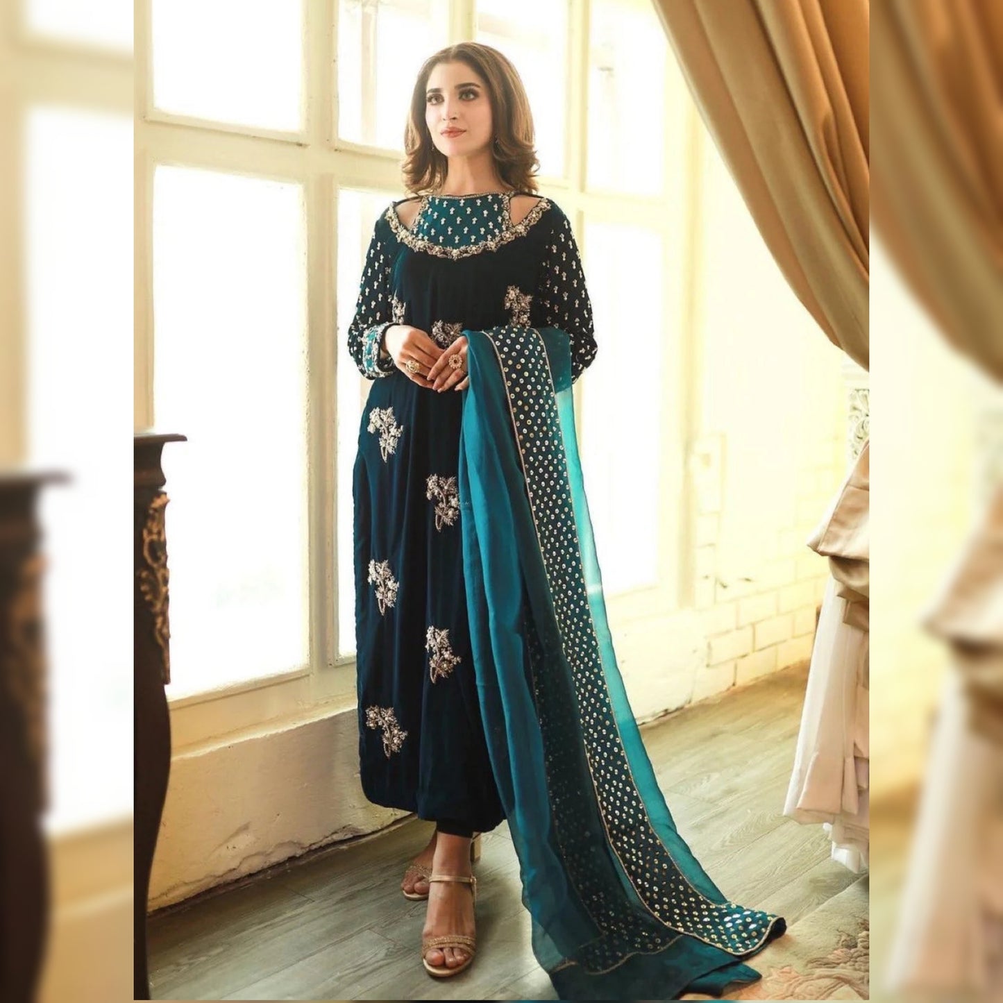 Afrozeh Velvet Fancy