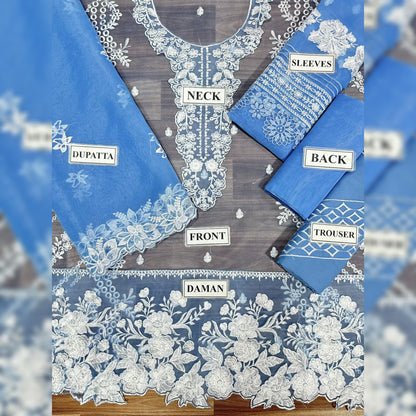 Azure Organza Fancy