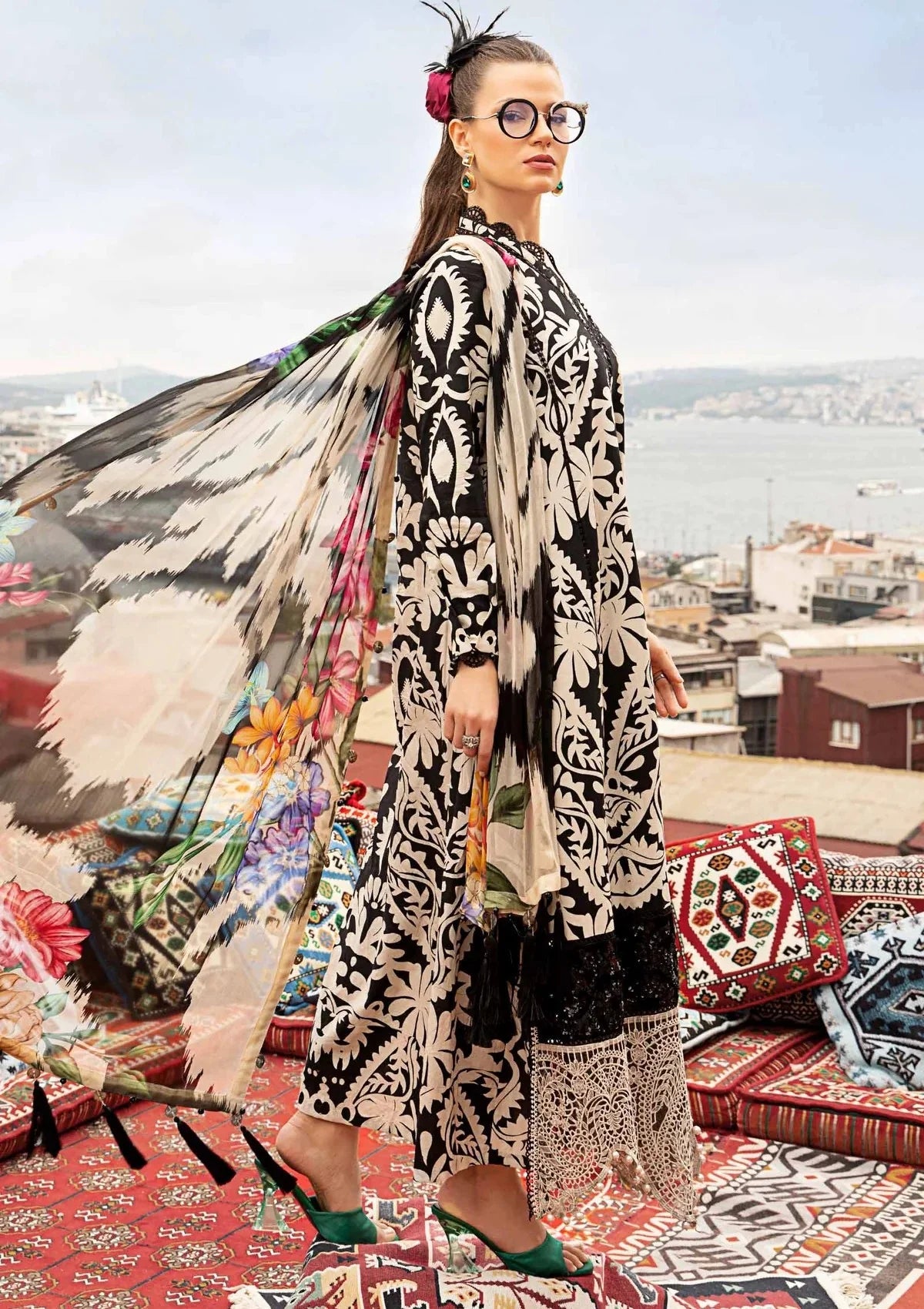 M Print Lawn Fancy