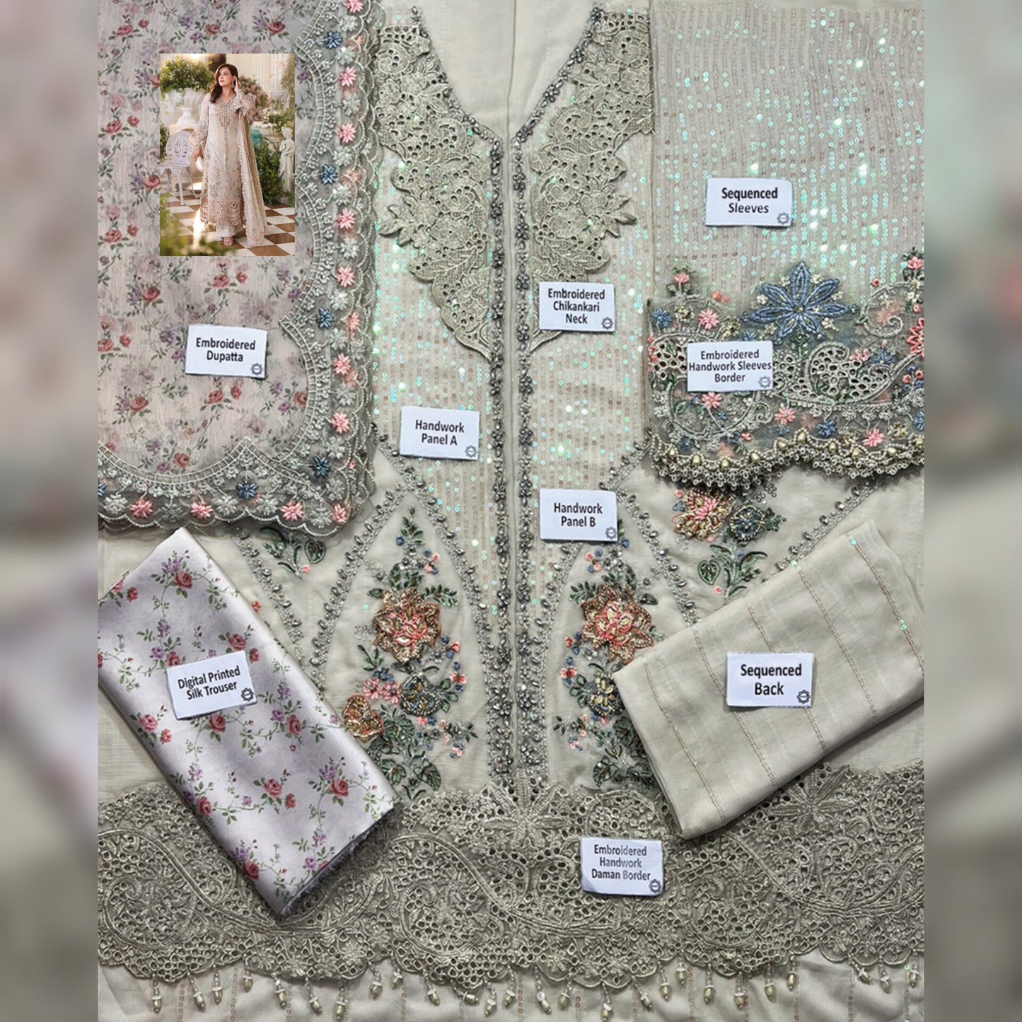 Maria B Chiffon Fancy