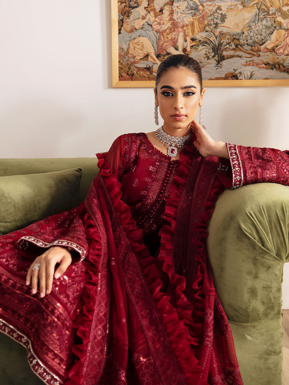 Gulaal Chiffon Fancy