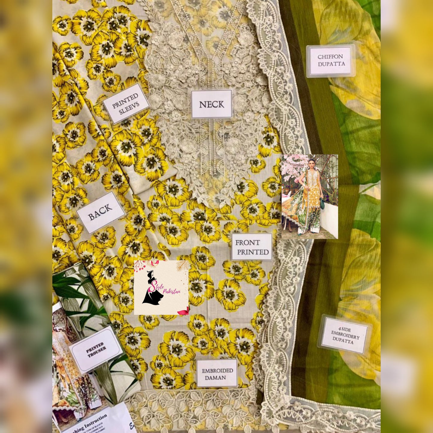 M Print Lawn Fancy